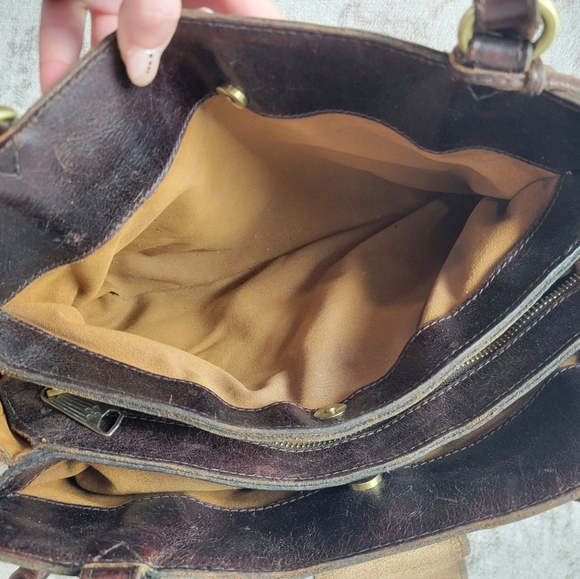 Patricia Nash Rienzo Floral Italian Leather Purse Red Boho Vintage Style - Picture 8 of 9